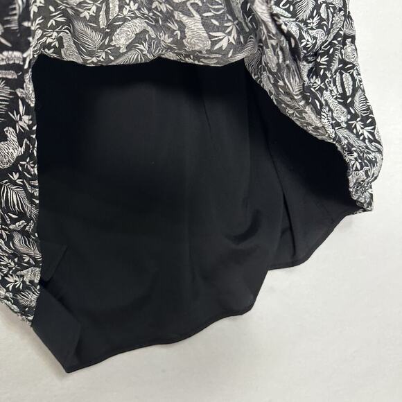 Old Navy Dress Womens XXL Black White Tigers Printed Lined Vacation Resort - Picture 5 of 14